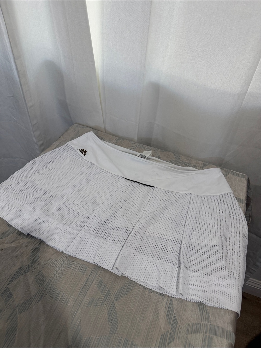 Adidas mesh pleated skort